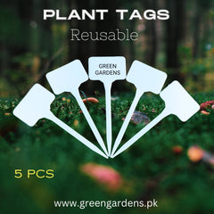 Plant Tag 6" / T - Plant Label, Reusable (Pack of 5)