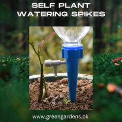 Self Plant Watering Spikes with Adjustable Water Flow, Automatic Watering Spikes for Potted Plants