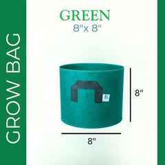 Grow Bag GREEN - 8" x 8"
(Two Handles)