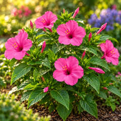 Rose 4 O'Clock Mirabilis jalapa with fragrant rose-pink trumpet-shaped flowers – summer flower seeds for pots grow bags and garden beds in Pakistan