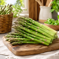 Green asparagus plant with fresh tender edible spears and fern-like foliage – asparagus seeds for home gardening in Pakistan