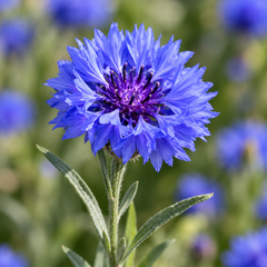 Bachelor's Button Blue Cornflower Centaurea cyanus with vivid blue flowers – winter flower seeds for beds, borders, pots, grow bags and cut-flower gardens in Pakistan