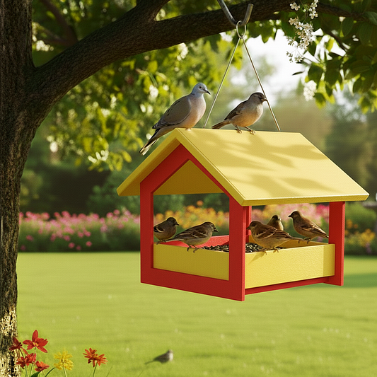 Bird Feeder (PVC) YELLOW TOP