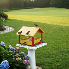 Bird Feeder (PVC) YELLOW TOP