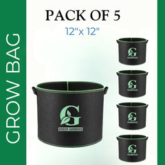 Grow Bag BLACK - 12" x 12" 
(Pack of 5)