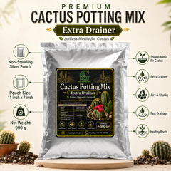Cactus Potting Mix – Extra Drainer | Soilless Media for Cactus – 900 g