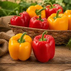 Capsicum Seeds Red & Yellow - Mix {WINTER/SUMMER} شملہ مرچ لال