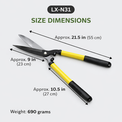 Hedge Shears (DADA LX-N31) – Heavy Duty Garden Trimming Shears