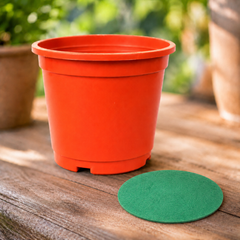 Flexible Plastic Nursery Pots, 6 inch - (PACK OF 10) {Terracotta Colour} With FREE LINERS