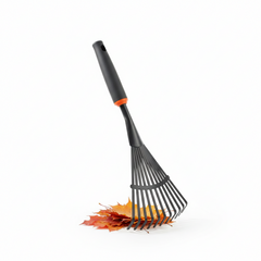 Premium Hand Leaf Rake - Heavy Duty Steel Garden Tool