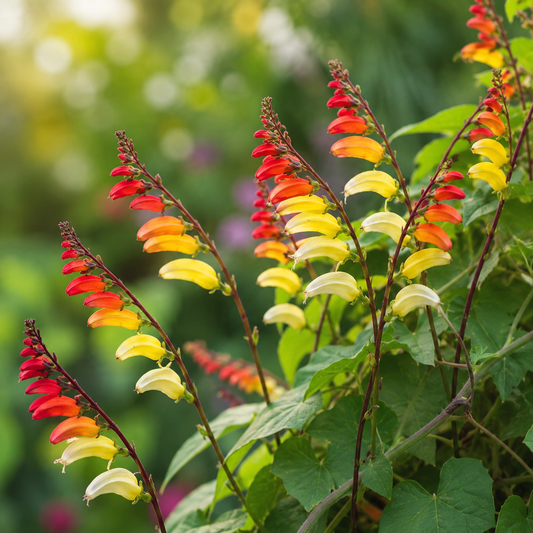 Ipomoea Mina Lobata/ Spanish Flag Vine Seeds (SUMMER)
