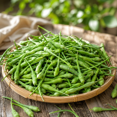 Mongray radish plant with fresh green edible pods – 100g winter radish pod seeds for home gardening in Pakistan