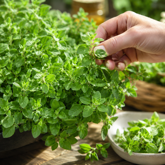Greek Oregano Seeds – Aromatic Culinary Herb Seeds for Home Gardening (WINTER/SUMMER)
