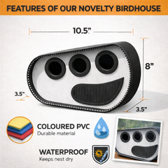 PVC Bird House (M-02) - BLACK