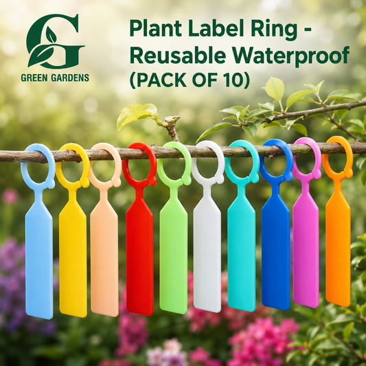 Plant Label Ring Reusable Waterproof Pack of 10 – Flexible Plastic Plant Tags