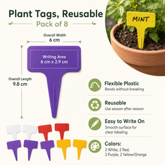 Plant Tags – Rectangular Shaped 10cm (PACK OF 8)