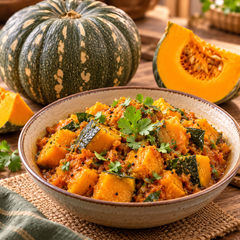 Summer Pumpkin Kaddu growing on healthy green spreading vines with large leaves and yellow flowers – pumpkin vegetable seeds for kitchen gardening in Pakistan