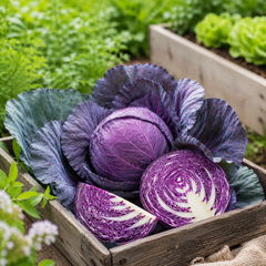 Purple Cabbage (Red Jewel) Seeds - F1 Hybrid {WINTER}