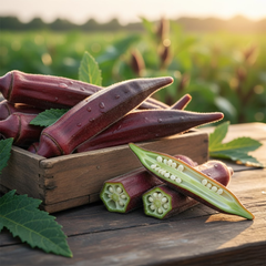 Okra (Red Burgundy) - Seeds {SUMMER} لال بھنڈی