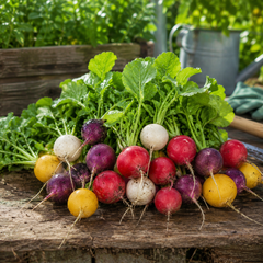 Rainbow Radish Mix Seeds – Italian Ravanelli Colorati (WINTER)