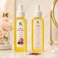 Saffron Rose Water Spray 100ml – Pure Distilled Rose Water with Original Saffron Threads