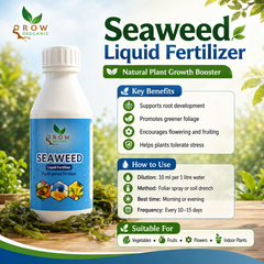 Seaweed Liquid Fertilizer 50 ml natural plant growth booster for vegetables flowers and indoor plants