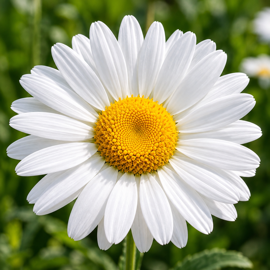 Shasta Daisy Mayfield Giant Leucanthemum x superbum with large pure white flowers and golden yellow centres – winter perennial seeds for beds borders grow bags and cut flowers in Pakistan