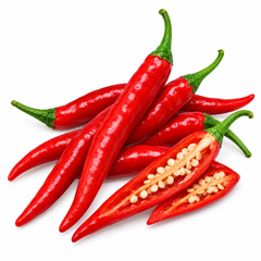 Healthy Spanish Hot Pepper plant with fresh green and mature hot chilli fruits – spicy Capsicum annuum seeds for home gardening in Pakistan