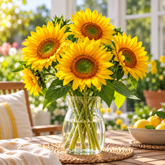 Big Size Sunflower Helianthus annuus with large bright yellow flower head and dark centre – summer sunflower seeds for gardens and grow bags in Pakistan