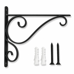 Decorative Iron Wall Bracket – Matte Black