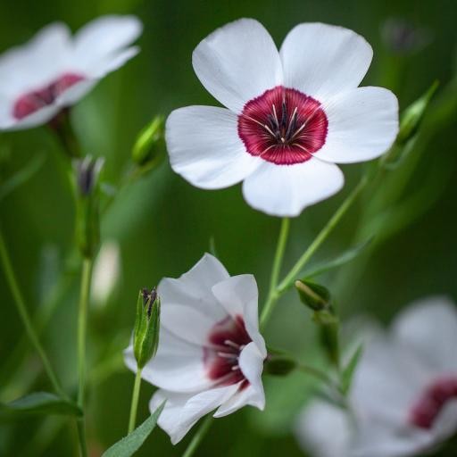 Bright Eyes Flax (Linum grandiflorum 'Bright Eyes')