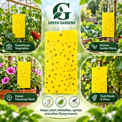 Yellow sticky traps for vegetables flowers fruit plants and kitchen gardens