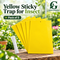 GREEN GARDENS Yellow Sticky Trap for Insects Pack of 5