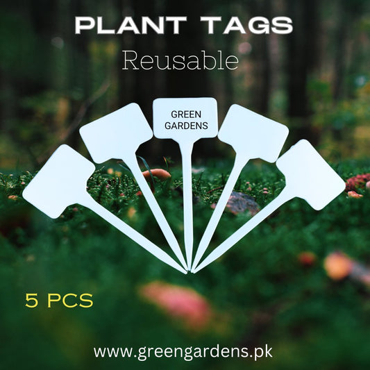 Plant Tag 6" / T - Plant Label, Reusable (Pack of 5)