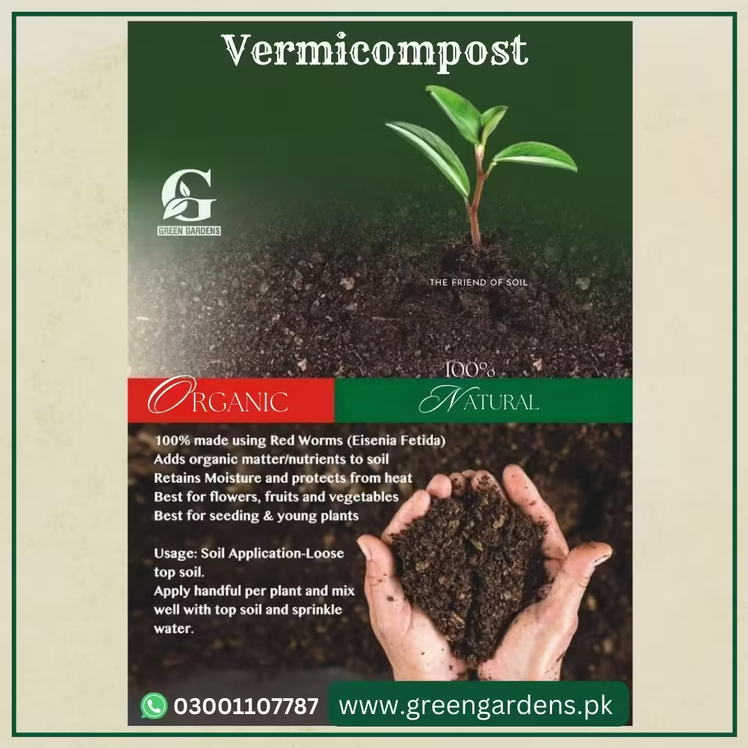 Vermicompost, 10 kg (100% Pure & Natural)