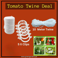 Tomato Twine Deal (10 Mtr Twine + 5 Clips)
