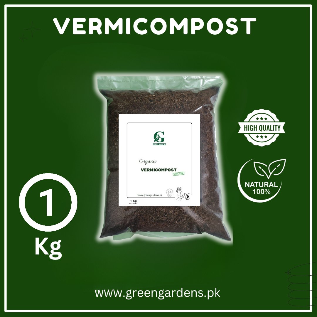 Vermicompost, 1kg (100% Pure &amp; Natural)