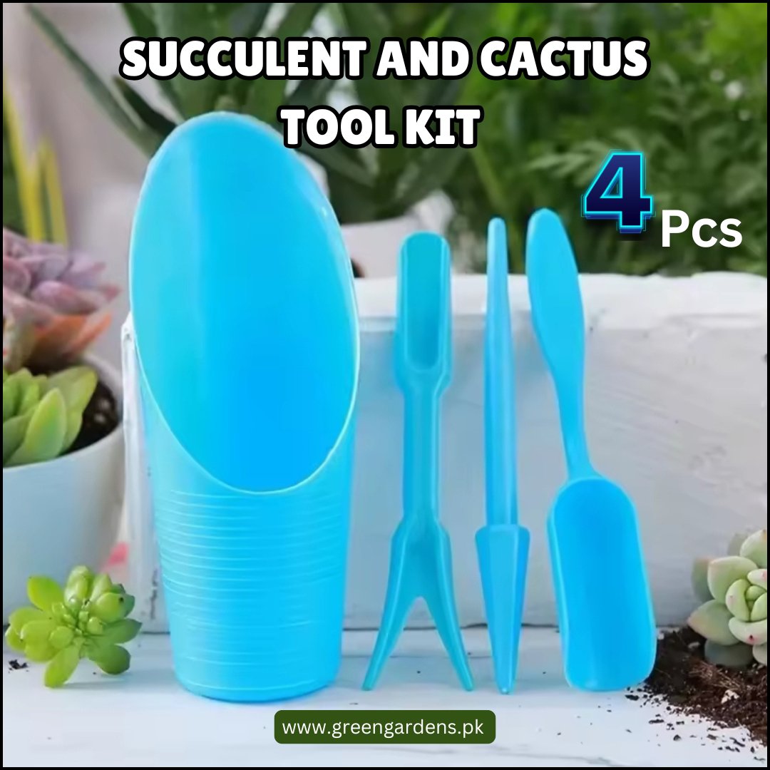 Succulent and Cactus Tool Kit (Plastic – 4 Pieces)