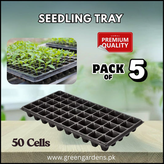 Seedling Tray PREMIUM – 50 Cells (PACK OF 5 TRAYS)
