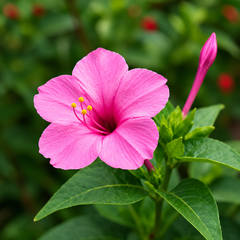 Rose 4 O'Clock Mirabilis jalapa with fragrant rose-pink trumpet-shaped flowers – summer flower seeds for pots grow bags and garden beds in Pakistan