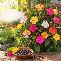 4 O' Clock Bicolour (Mirabilis Jalapa) Seeds - {SUMMER} گلِ عباسی