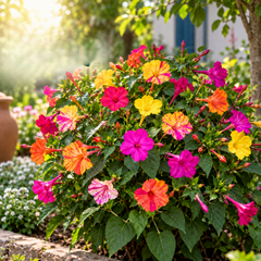4 O' Clock Bicolour (Mirabilis Jalapa) Seeds - {SUMMER} گلِ عباسی
