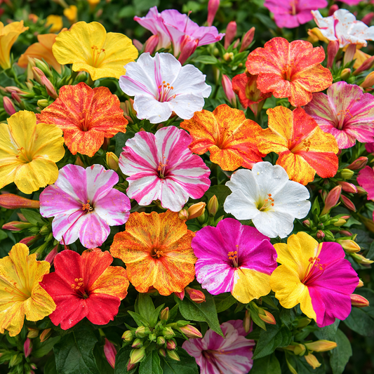 4 O' Clock/ Mirabilis Jalapa Seeds (Bicolour) {SUMMER} گلِ عباسی