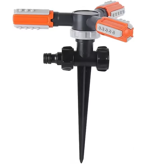 Garden Sprinkler - With Ground Spike – Orange (Automatic 360 Degree)