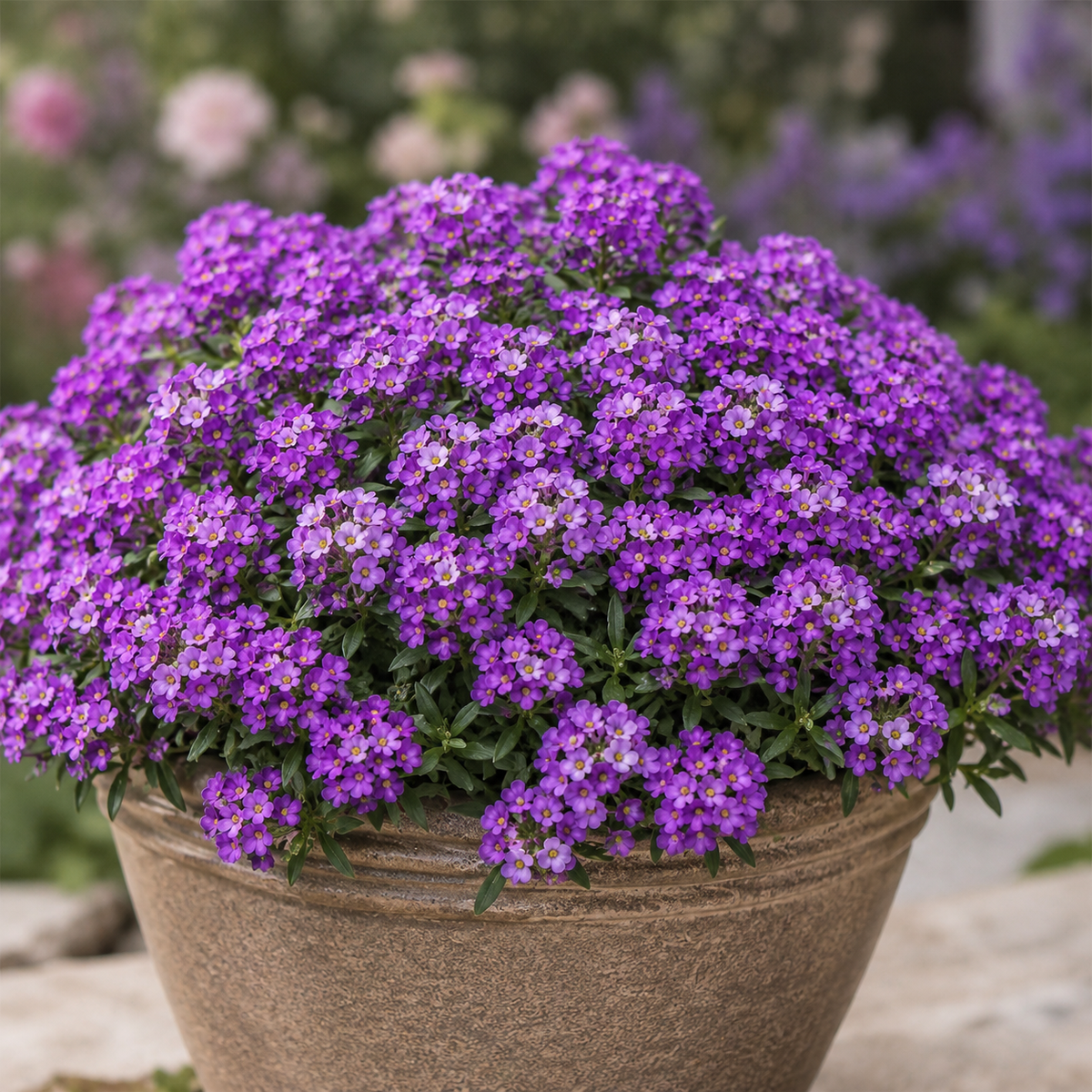 Alyssum Violet Queen purple flowers in full bloom – winter flower seeds Pakistan