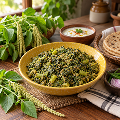 Healthy Amaranthus Green plants with tender fresh green leaves – fast-growing summer leafy vegetable seeds for home gardening in Pakistan