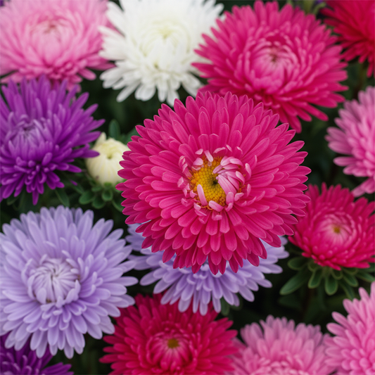 Aster Needle Unicum Seeds - Mix (WINTER)