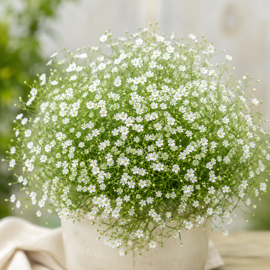 Baby's Breath Gypsophila elegans plant with delicate single flowers on fine branching stems – winter flower seeds Pakistan