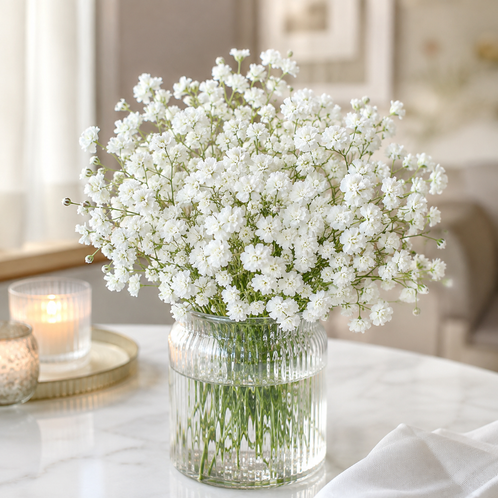Double Baby’s Breath flowers with delicate airy blooms – winter Gypsophila flower seeds for home gardening in Pakistan