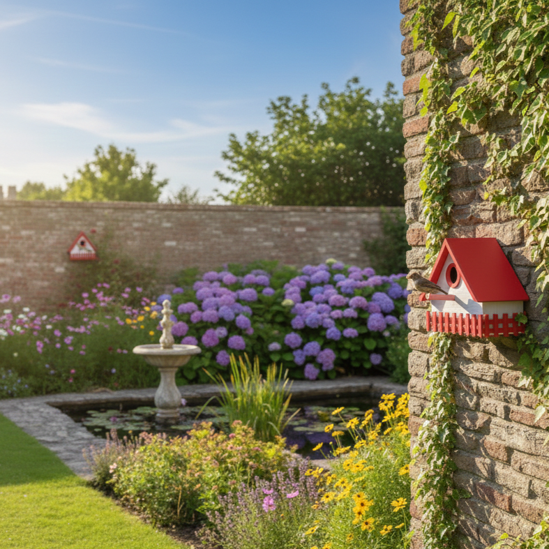 Bird House (PVC), Red